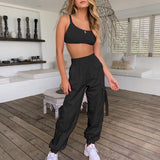 curvy casual outfits Fashion Suit 2024 Vest Trousers Two-Piece Street Hipster Women's Clothing