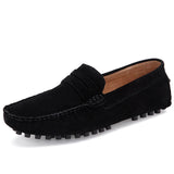 Hnzxzm Men Shoes Casual Luxury Brand Summer Mens Loafers Genuine Leather Moccasins Big Size 47 48 Breathable Slip on Driving Shoes