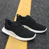 Hnzxzm New Mesh Mens Shoes Casual Breathable Sneakers Men Summer White Tenis Masculino Hombre Man Black Flat Erkek Sport Ayakkabi