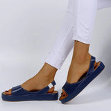 Hnzxzm Fashion Woman Sandals Comfortable Sandals Women Summer Low Heel Retro Peep Toe Ladise Shoes