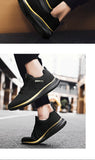 Hnzxzm Men Women Knit Sneakers Breathable Athletic Running Walking Gym Shoes