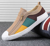 Hnzxzm Men Vulcanized Shoes Spring/Autumn Designer Sneakers Breathable Men Loafers Shoes Soft Sole Comfortable Casual shoes Flats