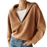 casual dinner outfit fall Style Knitted Top Short Coat Women's Personalized Fashion Trendy Sweater