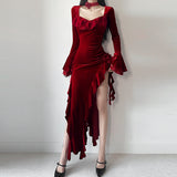 dress to impress codes Sweet Early Autumn Hot Girl Sexy Senior Irregular Dress Birthday Evening Dress 