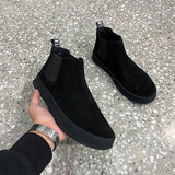 Hnzxzm Winter Slip-On Man Shoes Black Warm Boots for Men Offer Trendy 2025 Classic Footwear Cheap Casual Size 45 Low Price Designer 44