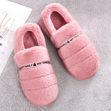 Hnzxzm Men's Plush and Thick Cotton Shoes Home Use Anti-skid Floor Women's Slippers Couple's Outdoor Versatile Plush Soft Shoes