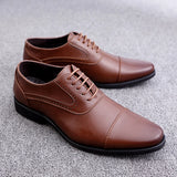 Hnzxzm Brand Men Shoes Top Quality Oxfords British Style Men Genuine Leather Dress Shoes Business Formal Shoes Men Flats Plus Size 48