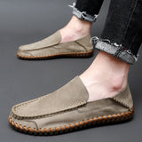 Hnzxzm Genuine Leather Men Loafers Cow Leather Casual Shoes For Man Soft Spring Moccasins Plus Size 38-48 Tenis Masculinos