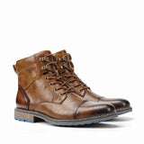 Hnzxzm Size 7~13 Retro Men Boots Fashion Comfortable  Spring Leather Boots