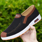 Hnzxzm Spring and Autumn Men Fashion Casual Shoes Trend Canvas Shoes Cover Feet Men Flat Shoes Lightweight and Soft Walking Shoes