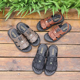 Hnzxzm Men Roman Sandals Summer New Beach Trend Fashion Men's Shoes Fashion Massage Bottom Casual Platform Sandalias Outdoor