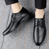 Hnzxzm Genuine Leather Men Dress Shoes Luxury Cowhide Man Business Shoes Casual Social Shoe Male Wedding Footwear Zapatos Hombre