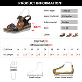 Hnzxzm Fashion Snake Pattern Wedge Sandals for Women Summer Pu Leather Platform Rome Sandalias Mujer Back Strap Non-Slip Casual Sandles