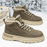 Hnzxzm Male Winter Shoes Warm Cold Proof Men's Snow Boots High Top New in Offer Waterproof Luxury Brands Footwear Cotton Shoe Quality