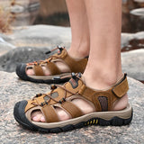 Hnzxzm Men Sandals Summer Leisure Beach Holiday Sandals Men Casual Shoes New Outdoor Male Lightweight Comfortable Wading Sandals