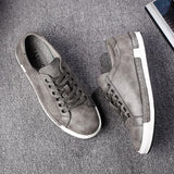 Hnzxzm Men Leather Casual Shoes Men Sneakers  Autumn Brand Mens Suede Shoes Comfortable Flat Male Footwear Zapatillas Hombre