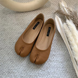 Hnzxzm Brand New Split Toe Flats Ballet Shoes Woman Slip On Loafers Soft Bottom Moccasins Tabi Ninja Women Casual Shoes Mujer