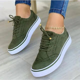 Hnzxzm 2024 New Sneakers Women Flat Casual Sneaker Spring Fashion Versatile Lace Up Walking Women Shoes Zapatos De Mujer