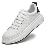 Hnzxzm Men Genuine Leather Casual White Shoes Mens Spring Slip on Lazy Shoe Fashion Breathable Comfortable Cowhide Flats