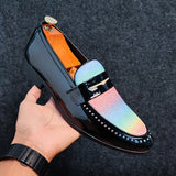 Hnzxzm Men's Casual Shoes slip on fashion Trendy Party Wedding Shoe Mens Comfortable Driving Flats Men Moccasins club party Loafers