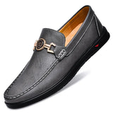 Hnzxzm British Style Casual Leather Men Dress Blue Breathable Business Leather Shoes Handmade Loafers Classic Men Wedding Oxfords Flats