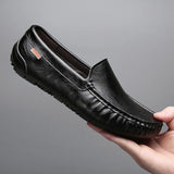 Hnzxzm Breathable Genuine Leather Men Loafers Fashion Casual  Business Driving Casual Shoes for Men Spring Autumn New Male Shoes