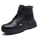 Hnzxzm Industrial Safety Male Shoes Puncture-Proof Non Slip Steel Toe Work Men's Boots Comfortable High Quality New Fashion