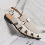 Hnzxzm Luxury Brand Men's Sandals Summer New Hot Sale Waterproof Anti-slip Leather Sandals Soft Sole Slippers Breathable Casual Shoes