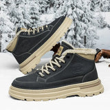 Hnzxzm Male Winter Shoes Warm Cold Proof Men's Snow Boots High Top New in Offer Waterproof Luxury Brands Footwear Cotton Shoe Quality