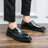 Hnzxzm 2024 New Loafers Men Slip-On Business Formal Casual Shoes Men Shoes Leather Men Dress Luxury Wedding Shoes Italy Driving Shoes