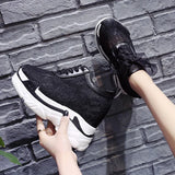 Hnzxzm White Sport Sneakers Women Sports Shoes Female Height Increasing Shoes Lace Flowers Summer Gym Walking Shoes Women Zapatillas