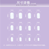 Hnzxzm 24Pcs Blue Flame Love Wearing False Nails Press On Nail Tips Full Cover Manicure Detachable Special Artificial Fake Nails Art