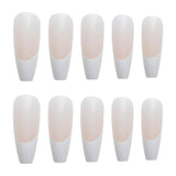 Hnzxzm Nail Art Fake Nails Artificial Square Head Press on Acrylic Nail Tips Seamless Removable False Nails Ballerina Press on Nails