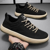 Hnzxzm Sneakers Man Black Autumn Winter Vulcanize Shoes for Men Casual Board Shoe Breathable Work Trend 2024 Non-leather on Sale New In