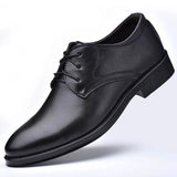 Hnzxzm Men Dressing Shoes Formal for Men's Casual Shoe Leather Social Wedding Designer Pointed Toe Black Office Winter Shoes Brand