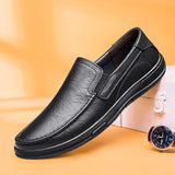 Hnzxzm Genuine Leather Men Shoes Summer Luxury Brand Casual Slip on Formal Loafers Men Moccasins Italian Black Male Driving Shoes