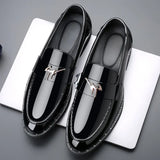 Hnzxzm Male Comfortable Shoe Leather Fashion Shoes Men Terse Mocassini  Loafers Black High Quality Casual Mens Luxury Business