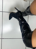 Hnzxzm Sexy Long Boots Over Knee Fetish Strip Pole Dance Boots Thin Heels Pointed Toe Ladies Boots 2025 Spring Botas De Mujer