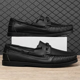 Hnzxzm Luxury Brand Men's Casual Shoes Designer Business Shoes Breathable Formal Shoes Classic Lace-up Leather Dress Loafers Driving