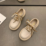 Hnzxzm Shoes for Women Loafers Off White Woman Footwear High on Platform Lace Up with Free Shipping A New In Spring Quality Cheap Offer