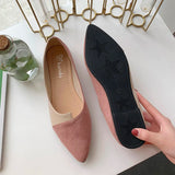 Hnzxzm Women Shoes Fashion Splice Mule Flats Pointed Toe Ballerina Ballet Flat Shoe Zapatos Casual Slip On Shoes Mujer Loafers