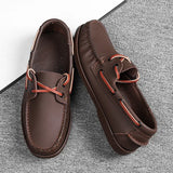 Hnzxzm Luxury Brand Men's Casual Shoes Designer Business Shoes Breathable Formal Shoes Classic Lace-up Leather Dress Loafers Driving