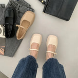 Hnzxzm Soft Soles Women Shoe Comfortable Japanese Thick Soled Leather Shoes Women Spring Autumn New British Style Shoes for Women