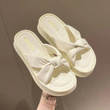 Hnzxzm Summer New Platform Women Slippers Fashion Open Toe Flat Female Elegant Slides Outdoor Beach Casual Non Slip Sandal Shoes