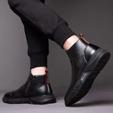 Hnzxzm Trendy 2025 Men's Boots Winter Warm Male Shoes With Fur Size 44 Original Deals High Quality Low Price New Cheap Fashion Offers