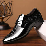 Hnzxzm Oxfords Leather Men's Shoes Casual Dress Men Lace Up Breathable Formal Office for Man Big Size 38-48 Flats