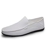 Hnzxzm Plus Size 46 47 Genuine Leather Men Shoes Casual Brand Formal Mens Loafers Moccasins Italian Breathable Slip on Male Boat Shoes