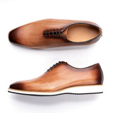 Hnzxzm Luxury Men Flats Dress Shoe Fashion Oxfords Platform Footwear Comfortable Business Leisure Sport Leather Shoes