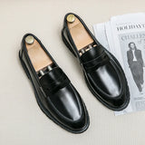 Hnzxzm New Soft Leather White/black Loafers Shoes Men Patent Leather Shoes  Breathable Slip-On Solid Casual Shoes Handmade Size 38-44