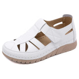 Hnzxzm Women‘s Shoes Sandals Fashion Baotou Wedge Platform Sandals Ladies Retro Rome Sandalias Mujer Slip on Beach Shoes Footwear